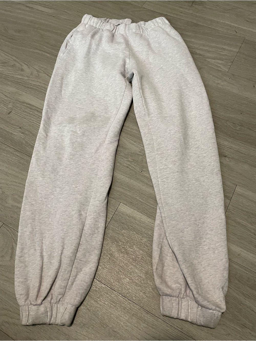 Brandy Melville Light Gray Cozy Sweat Joggers